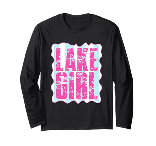 Lake Girl Vibrant Lustiges Statement am Wasser Langarmshirt Lake Girl Vibrant Lustiges Statement am Wasser Langarmshirt von Relaxing Waterside Adventure Style Fun