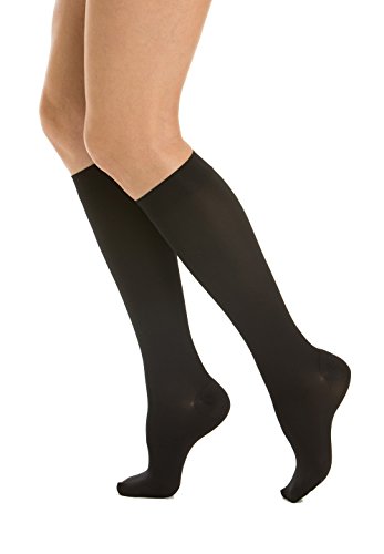 Relaxsan M2150 (Schwarz, Gr.2) Orthopädische medizinische Kniestrümpfe abgestufte Kompression Klasse 2 - K2 Mikrofasern von Relaxsan