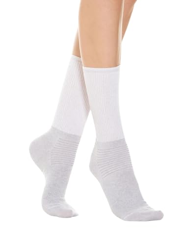 Relaxsan 550 (Weiß 5/XL) Socken für Diabetiker Herren und Damen, Gesundheitssocken ohne Naht, ohne Gummi, Baumwolle und Silber von Relaxsan