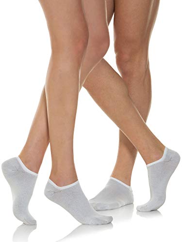 Relaxsan 550S (2 Paare - Weiß, Gr.3) Socken für Diabetiker Herren und Damen, Kurz, No Show Socken, Atmungsaktive, Baumwolle und Silber von Relaxsan