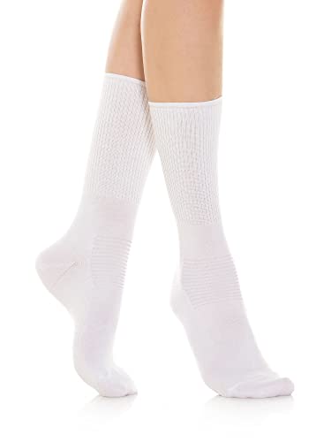 Relaxsan 560 (1 Paar - Weiß, Gr.5) Socken für Diabetiker Herren und Damen, Gesundheitssocken ohne Naht, ohne Gummi, Baumwolle und Crabyon von Relaxsan