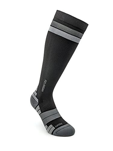 Relaxsan 800 Sportsocken (Schwarz/Grau, 1S) – abgestufte Kompressionssportsocken Dryarn-Faser maximale Leistung von Relaxsan