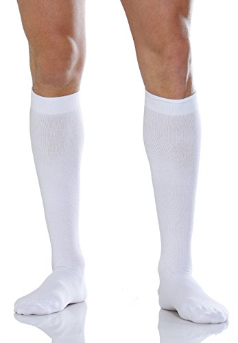 Relaxsan 920 (Weiß 5-XL) Kompressionssocken Herren und Damen 22-27 mmHg, Abgestufte Kompression Socken Baumwolle von Relaxsan