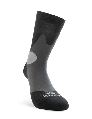 Relaxsan Arbeitssocken Herren und Frauen, Wadensocken für Sicherheitsschuhe, Kompressionsstrümpfe 18-22 mmHg, Verstärkt, Made in Italy, Work W101 (Schwarz 2/S) von Relaxsan