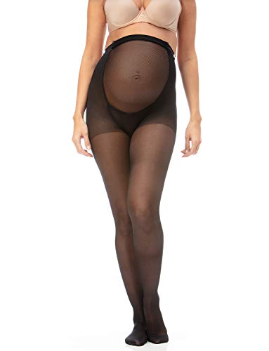 Relaxsan Basic 790 (Schwarz 1/S) Kompressionsstrümpfe Schwangerschaft 12-17 mmHg, Stützstrümpfe Damen 70 Den von Relaxsan