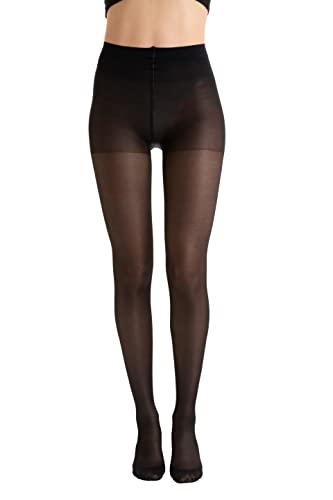 Relaxsan Basic 880 (Schwarz 3/L Plus) Kompressionsstrümpfe Damen 18-22 mmHg, Stützstrümpfe 140 Den von Relaxsan