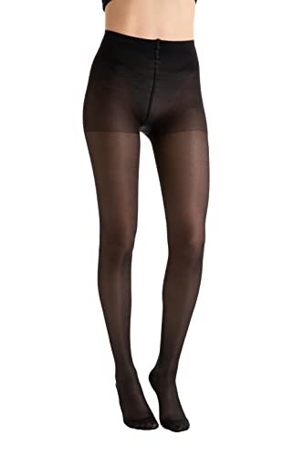 Relaxsan Basic 880P-new (Schwarz 3/L) Kompressionsstrümpfe Damen 22-27 mmHg, Kompressionshose 140 Den PLUS von Relaxsan