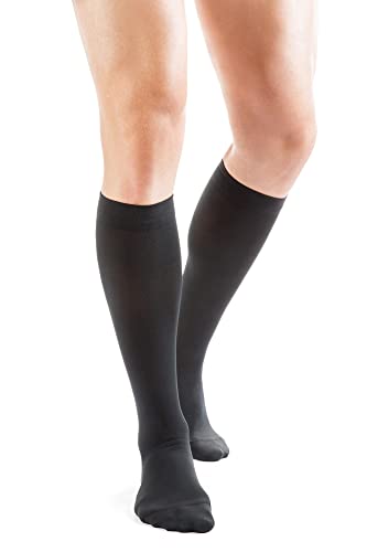 Relaxsan M1550S (Schwarz, XL-Short) Kompressionsstrümpfe Damen und Herren, 15-21 mmHg Kniestrümpfe mit Recyclingfaser, Stützstrümpfe von Relaxsan