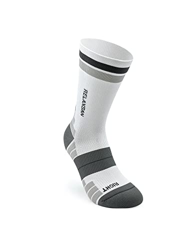 Relaxsan Sport Socks 801 (Weiß/Grau, L) Unisex Sport Socken für Männer und Frauen von Relaxsan