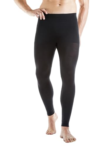 Relaxsan Zero 3000 (Schwarz, XL) Thermo Unterhose Lang Leggings Herren Thermounterwäsche Ultraleicht atmungsaktiv aus Dryarn-Faser und Merinowolle von Relaxsan