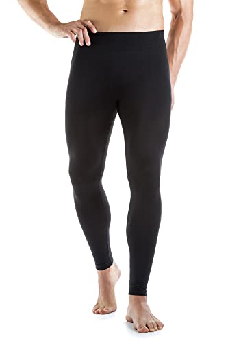 Relaxsan Zero 3400 (Schwarz, L) Thermostrumpfhose für Herren Merinowolle Leggings von Relaxsan