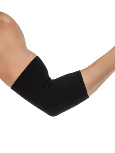 Relaxsan Zero 3520 (Schwarz, XXL) Unisex Thermo-Ellenbogenschützer in Schlauchform aus Merinowolle von Relaxsan