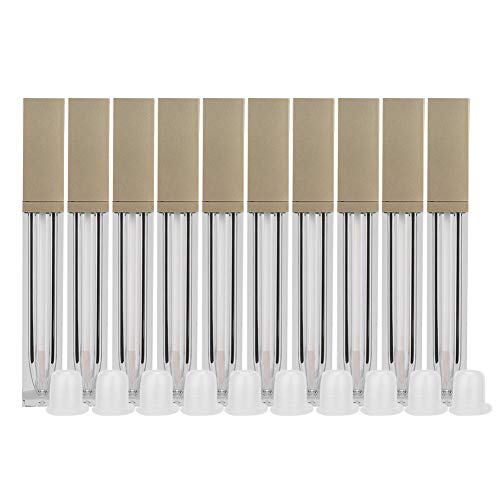 10Pcs 6ml Empty Lip Gloss Tubes | DIY Refillable Lip Gloss Containers | Soft Brush Head & Leak - Proof Design | Plastic Cosmetic Bottles for Lipstick/Gloss/Balm von Reliant Jazzy