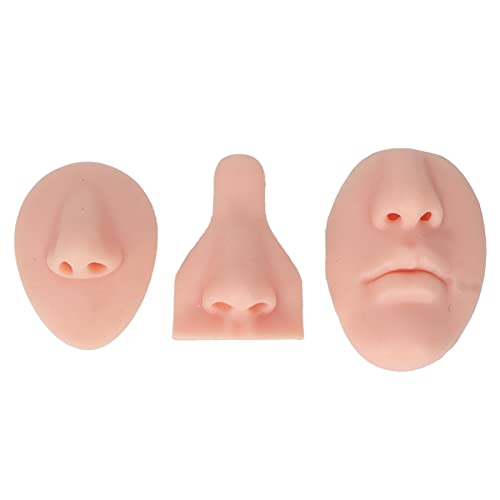 3D Silicone Nose Model Set | Soft & Flexible Practice Nose for Suture Training/Piercing Practice | Reusable Teaching Model for Healthcare Students/Aesthetic Practitioners (Light Skin Tone) von Reliant Jazzy