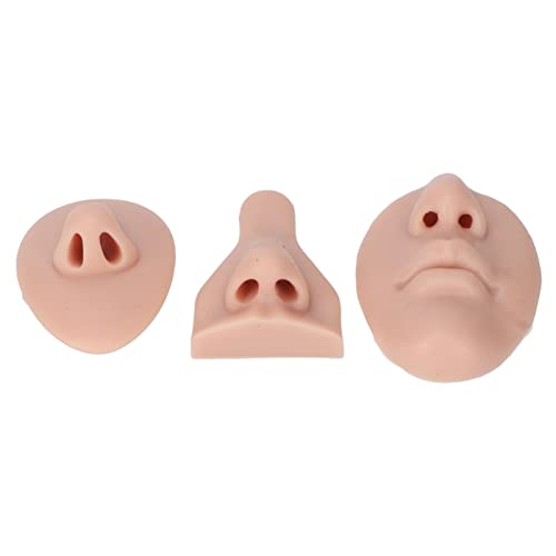 3D Silicone Nose Model Set | Soft & Flexible Practice Nose for Suture Training/Piercing Practice | Reusable Teaching Model for Healthcare Students/Aesthetic Practitioners (Medium Skin Color) von Reliant Jazzy