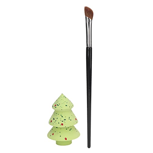 Angled Nose Shaping Brush Set | Green Christmas Tree Shape Blending Sponge | 3D Smudge for Accurate Makeup | Soft & Skin - Friendly Cosmetic Kit Angled Nose Shaping Brush Set | Green Christmas Tree Shape Blending Sponge | 3D Smudge for Accurate Makeup | Soft & Skin - Friendly Cosmetic Kit von Reliant Jazzy