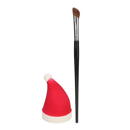 Christmas Hat Makeup Sponge & Angle Brush Set | Soft 3D Smudging for Enhanced Nose Definition | Skin - Friendly Hydrophilic Polyurethane/Fiber | Red Festive Cosmetic Blender Kit Christmas Hat Makeup Sponge & Angle Brush Set | Soft 3D Smudging for Enhanced Nose Definition | Skin - Friendly Hydrophilic Polyurethane/Fiber | Red Festive Cosmetic Blender Kit von Reliant Jazzy