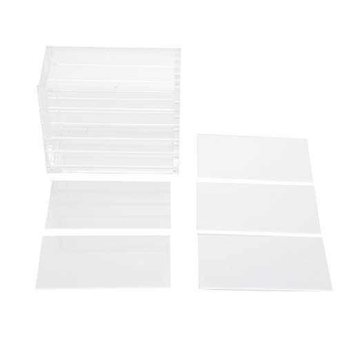 Clear Eyelash Storage Box | 5 - Layer Makeup Organizer for Grafting Eyelashes/Glue Pallet | Functional Lash Tools Holder | Resilient Plastic, 12 x 9.8 x 6.3cm Clear Eyelash Storage Box | 5 - Layer Makeup Organizer for Grafting Eyelashes/Glue Pallet | Functional Lash Tools Holder | Resilient Plastic, 12 x 9.8 x 6.3cm von Reliant Jazzy
