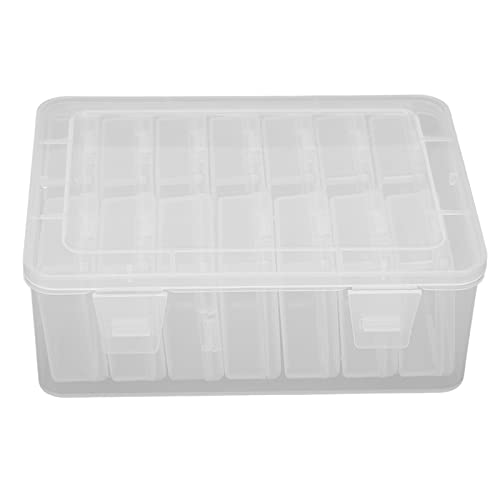 Clear Organize Box Set 14 Small Boxes | Sealing Cover Makeup Puff Storage | DIY Crafts Beads/Jewelry Organizer | Portable Travel Container von Reliant Jazzy