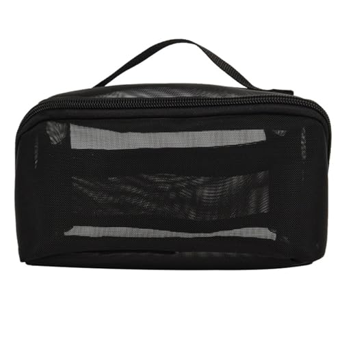 Mesh Makeup Bag | Large Capacity Transparent Cosmetic Organizer | Travel Makeup Storage for Toiletries/Jewelry/Small Items | PVC Material, Easy to Maintain Mesh Makeup Bag | Large Capacity Transparent Cosmetic Organizer | Travel Makeup Storage for Toiletries/Jewelry/Small Items | PVC Material, Easy to Maintain von Reliant Jazzy