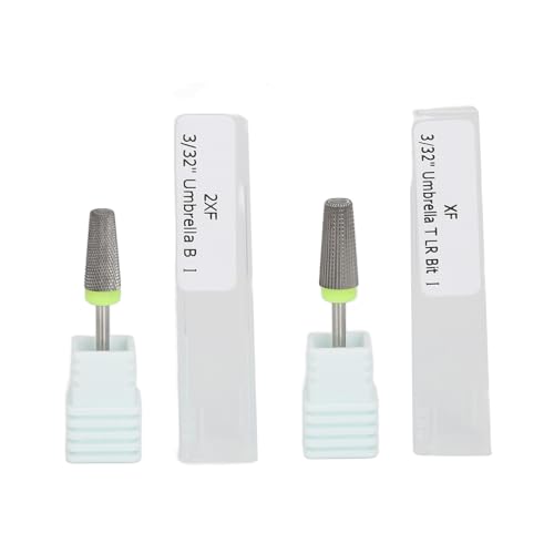 Tungsten Carbide Nail Drill Bits 2pcs | Fast Take Off Polish/Acrylic Nails | Skilled Manicure Tool for Hard Polish & Calluses | Long - lasting Tungsten Steel, Easy to Maintain von Reliant Jazzy