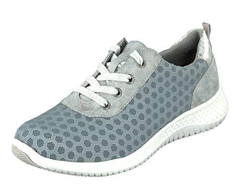 Relife Damen Schnürhalbschuhe Sneaker R4048 in Light Blue (40 EU) von Relife