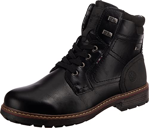 Relife Joymen Schnürstiefeletten Schwarz 44 EU Unisex Erwachsene Laced Ankle Boots von Relife