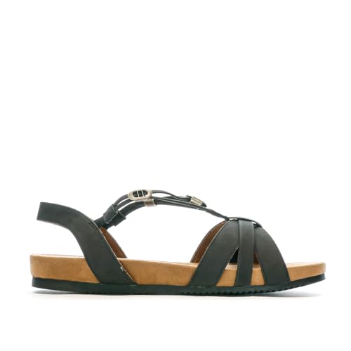 Relife Jyltane Damen-Sandalen, Schwarz, Schwarz , 39 EU von Relife