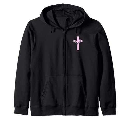 Christliches Kreuz Damen Jesus - Christentum Kapuzenjacke von Religiöse Geschenke für Damen, Herren und Kinder