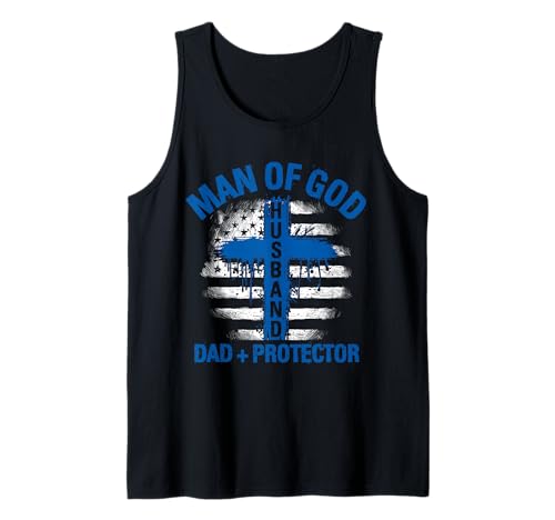 Herren Mann Gottes Ehemann Vati + Beschützer Religiöser Mann Gottes Tank Top Herren Mann Gottes Ehemann Vati + Beschützer Religiöser Mann Gottes Tank Top von Religiöser Gottesmann Design