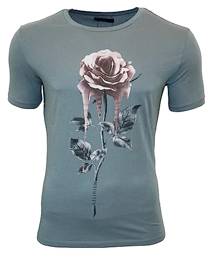 Religion Clothing Herren T-Shirt Dripping Rose-Gruen-XXL von Religion