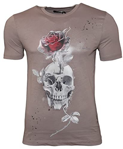 Religion Clothing Herren T-Shirt Growing Skull (L, Shark) von Religion