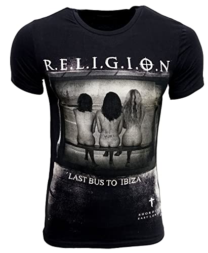 Religion Clothing Herren T-Shirt Last Bus (L, Jet Black) von Religion