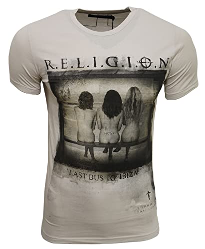 Religion Clothing Herren T-Shirt Last Bus (L, Quicksilver) von Religion