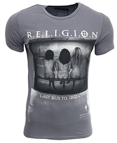 Religion Clothing Herren T-Shirt Last Bus (M, Shark) von Religion