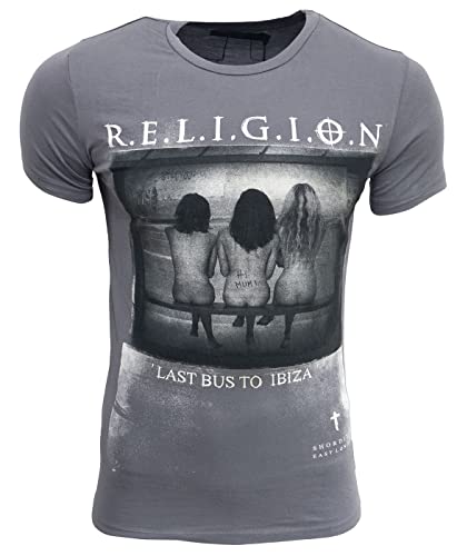 Religion Clothing Herren T-Shirt Last Bus (S, Shark) von Religion