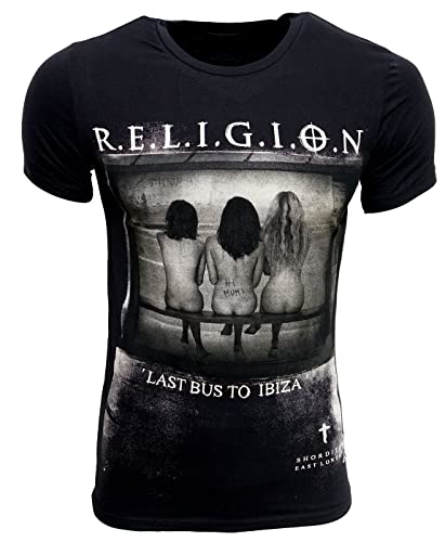 Religion Clothing Herren T-Shirt Last Bus (XL, Jet Black) von Religion