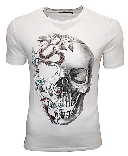 Religion Clothing Herren T-Shirt Skull of Snake-Weiss-XL von Religion