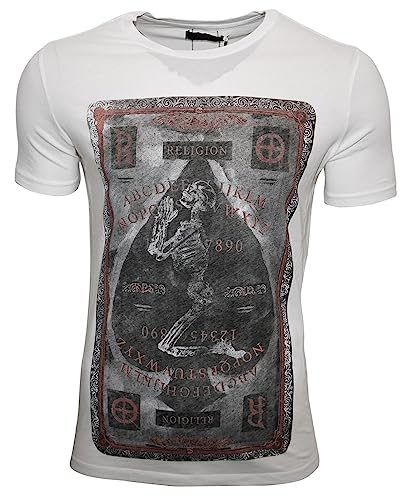 Religion Clothing Herren T-Shirt Tattered-Weiss-M von Religion