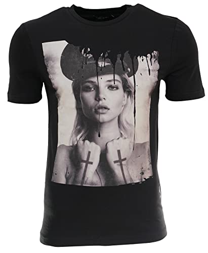 Religion Clothing Herren T-Shirt Tattoo Girl Police-Schwarz-M von Religion