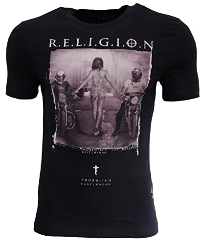 Religion Clothing Herren T-Shirt to The Victor (Jet Black, L) von Religion