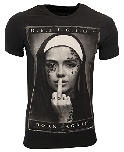 Religion Herren T-Shirt Born Again (L, Black) von Religion