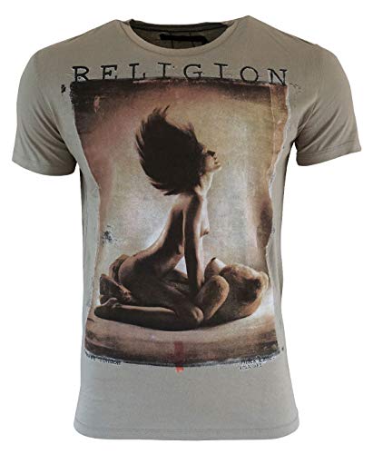 Religion Herren T-Shirt Love Teddy (L, Flint) von Religion