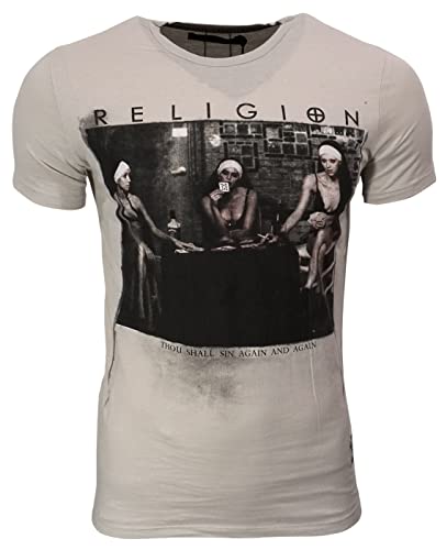 Religion Herren T-Shirt Strip Poker (Quicksilver, L) von Religion