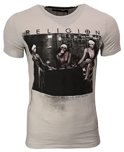 Religion Herren T-Shirt Strip Poker (Quicksilver, XL) von Religion