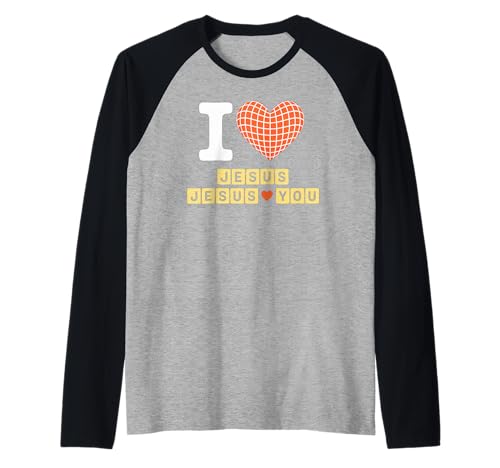 Christliches Sprichwort Ich Liebe Jesus liebt Dich Glaube Frauen Männer Raglan Christliches Sprichwort Ich Liebe Jesus liebt Dich Glaube Frauen Männer Raglan von Religious Bible Verse Gospel Worship Prayer Heart