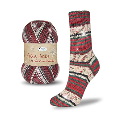 Rellana Flotte Socke Christmas Metallic Edition 2022, 46 von Rellana
