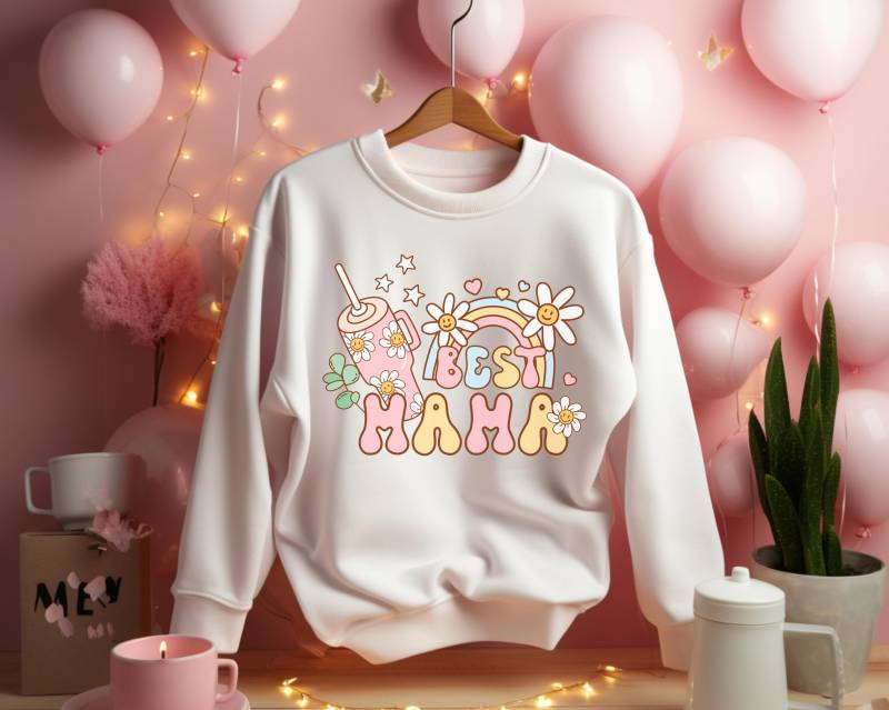 Best Mama Sweatshirt, Shirt, Mom Gift, Shirts, For Mom, Mother Gift Mother's Day New Mom von RelleFromTheBlog