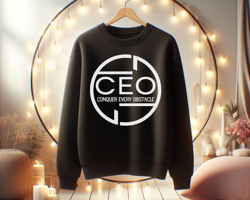 Ceo Sweatshirt, Woman Ceo, Women Motivational Shirt, Entrepreneur, Small Business Owner Gift For Leadership Apparel von RelleFromTheBlog