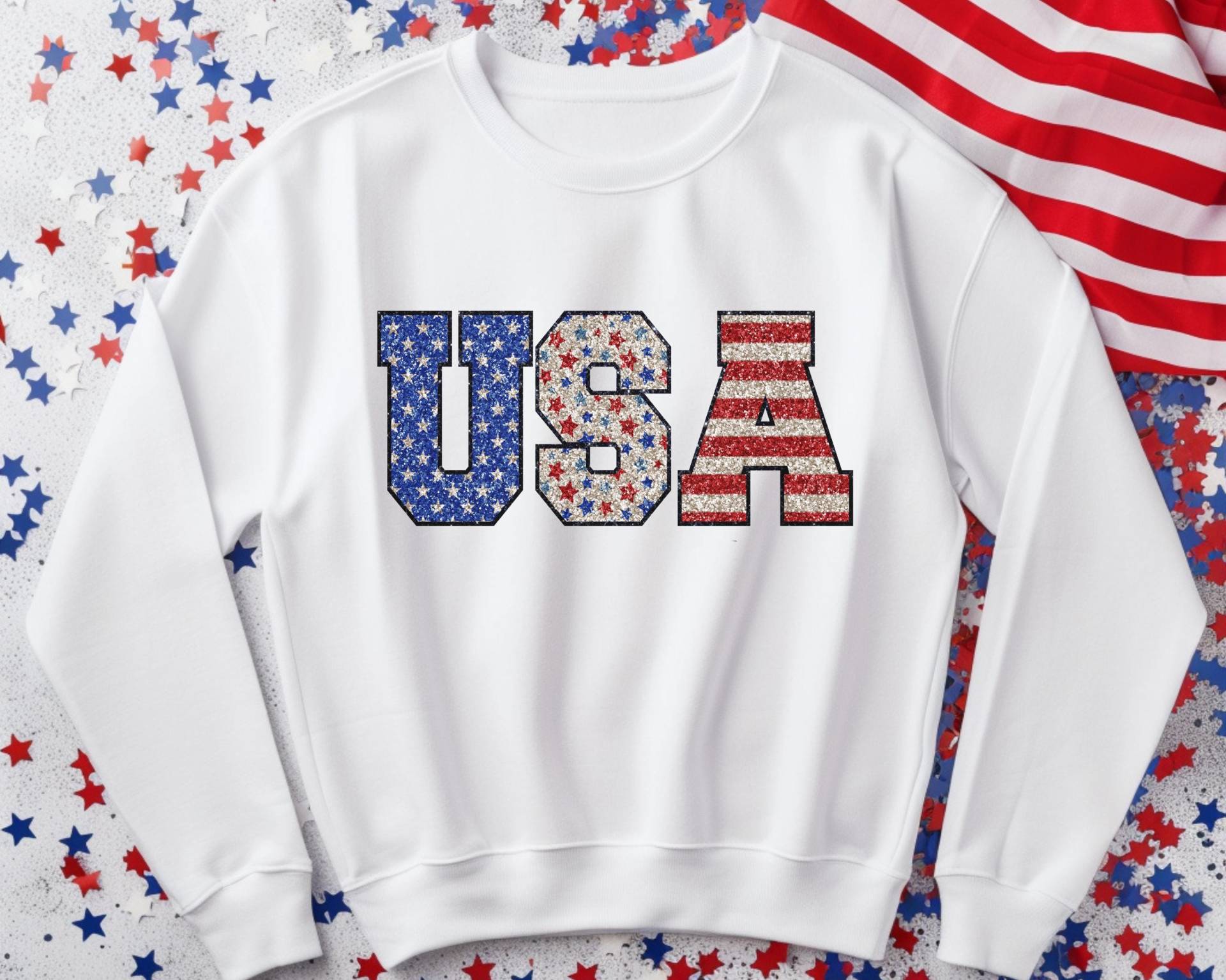 Freedom Sweatshirt Unisex, Usa Sweatshirt, Shirt, Trendy Patriotic America Retro von RelleFromTheBlog